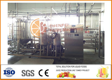 Chine tube de 1T/h SS304 dans le jus de tube et la machine de stérilisation de pâte fournisseur