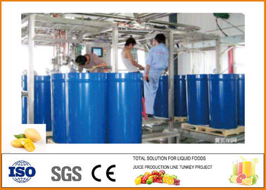 Chine Chaîne de fabrication 50~75 concentration concentrée par Brix de mini mangue clés en main en jus fournisseur