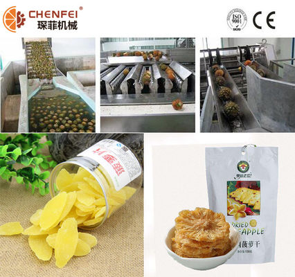 Chaîne de fabrication préservée sèche automatique rendement élevé stable d'ananas